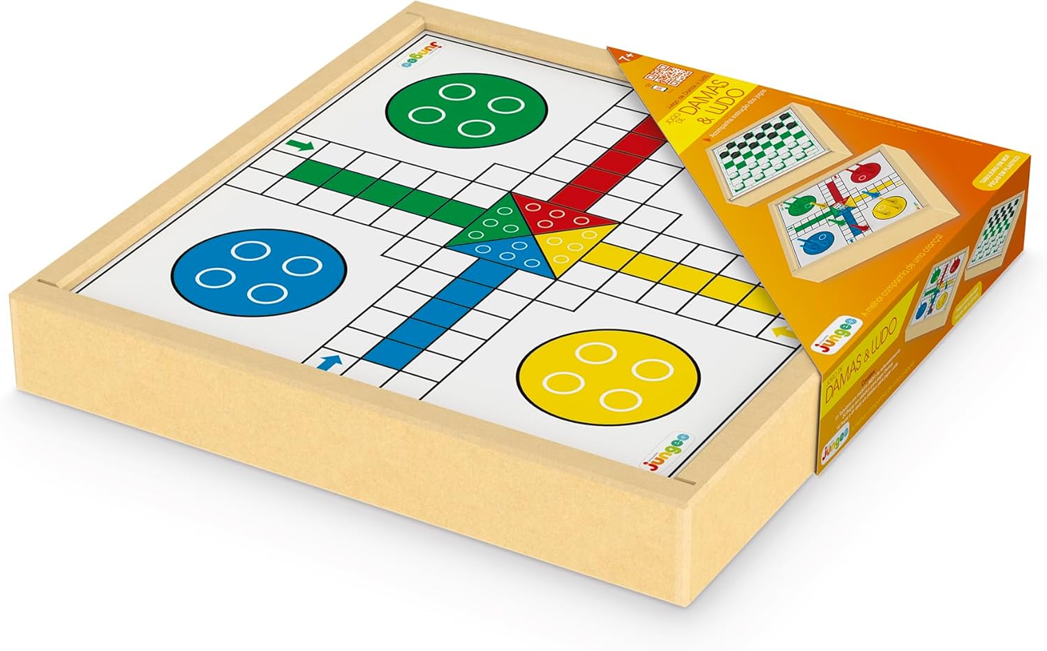 Jogo de Damas e Ludo Junges Branco
