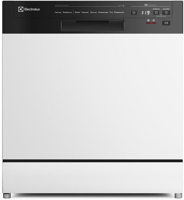 Lava-Louças Electrolux 8 Serviços Branca com Programa Lava e Seca 50min 220v LB08E