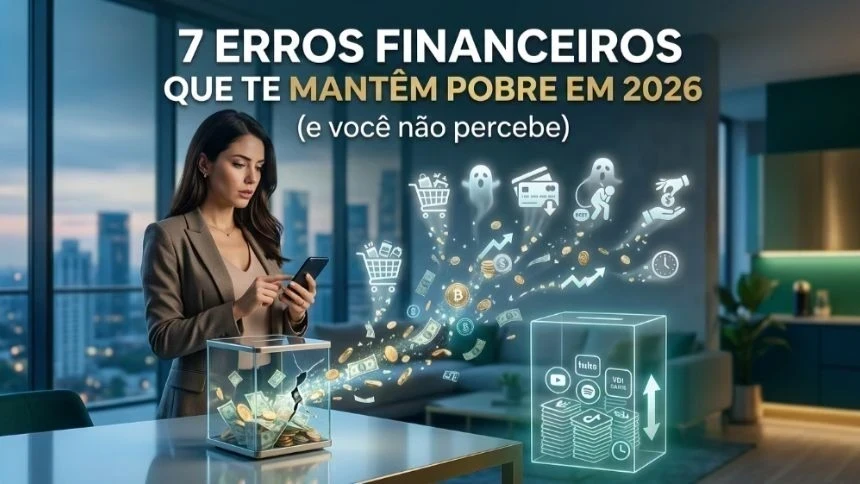 7 erros financeiros que te mantêm pobre em 2026 e você não percebe