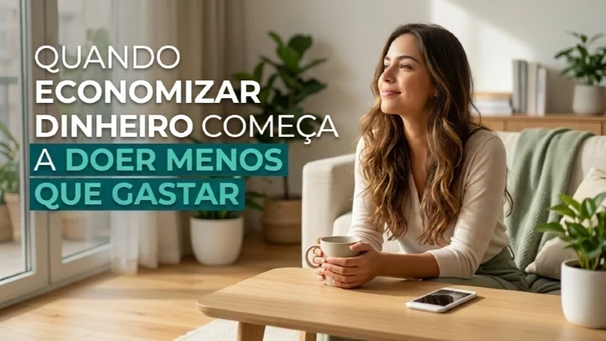 Quando economizar começa a doer menos do que gastar
