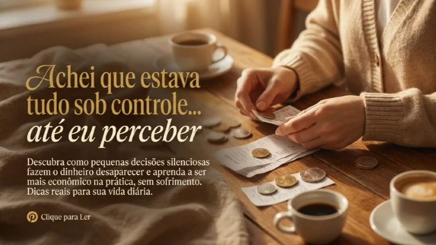 Eu achava que estava tudo sob controle… até perceber