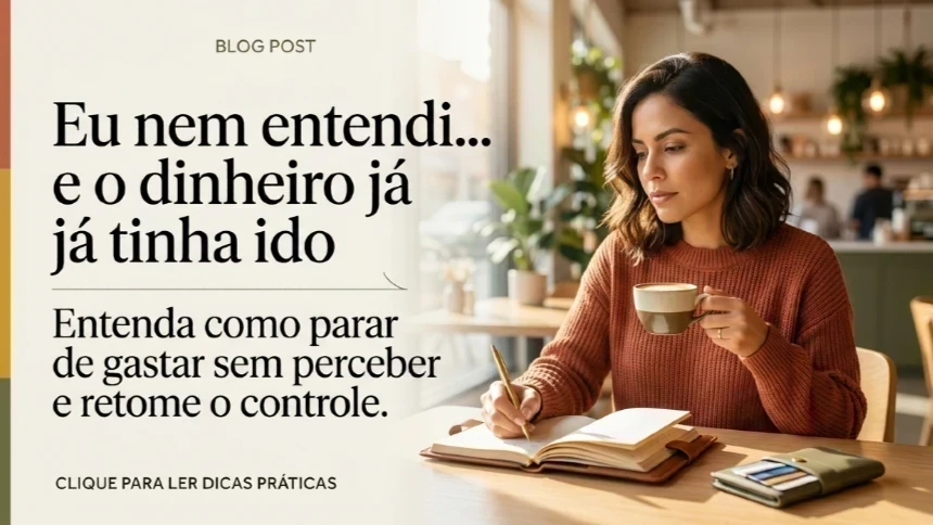 Eu nem percebi… e o dinheiro já tinha ido