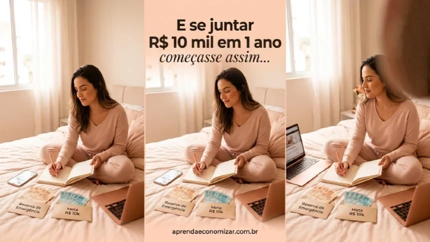 E se juntar R$ 10 mil em 1 ano começasse assim...