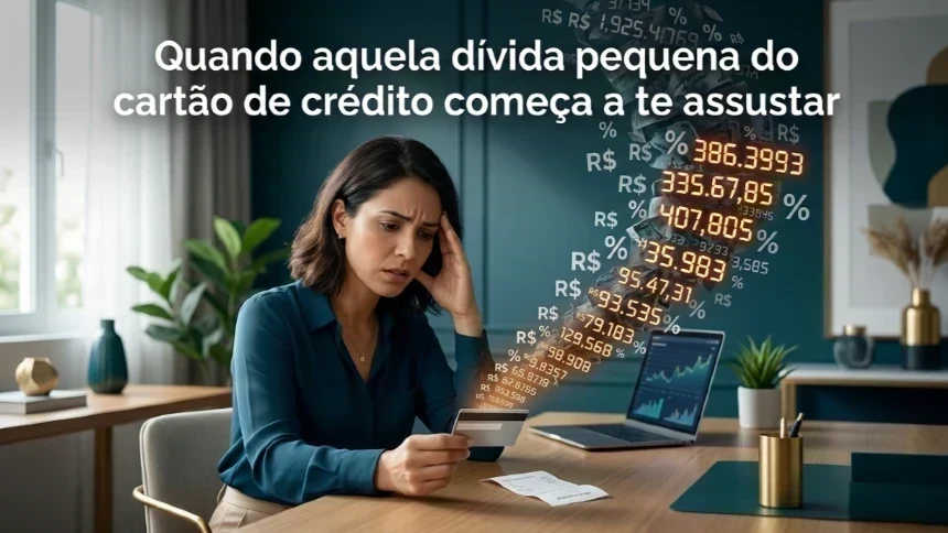 Quando aquela dívida pequena no cartão começa a assustar